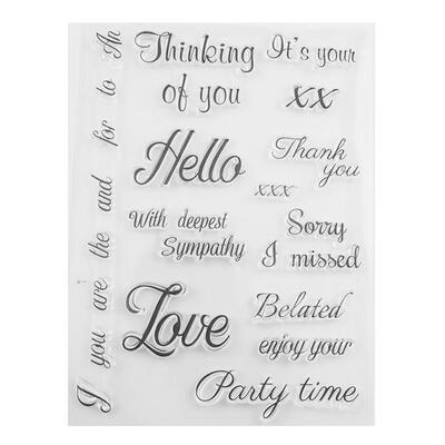 

Transparent Silicone Stamp Kids Toy Letter Geometric Seal Paper Card Making