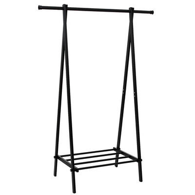 

Single layer clothing frame metal clothes jacket shoe rack black Item No 1