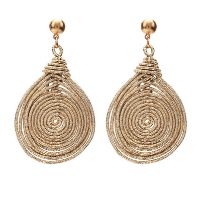 

Vintage Women Spiral Multilayer Circle Drop Dangle Statement Earrings Jewelry