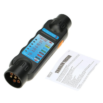 

Towing Trailer 7 Pin Plug Socket Connection Tester 12V Wiring Circuit Light Diagnostic Tool Unit for Car Truck Vehicle Caravan