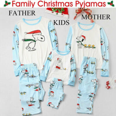 

Family Matching Pjs Mens Women Kids Christmas Pyjamas Xmas Nightwear PJs Sets