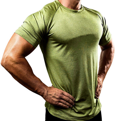 

Mens Slim Fit O Neck Short Sleeve Muscle Tee Shirts Casual T-shirt Tops Blouse