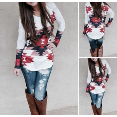 

Fashion Womens Summer Long Sleeve Shirt Casual Blouse Loose Cotton Tops T Shirt