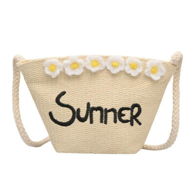 

Summer Straw Messenger Bags Woven Beach Crossbody Women Shoulder Handbags