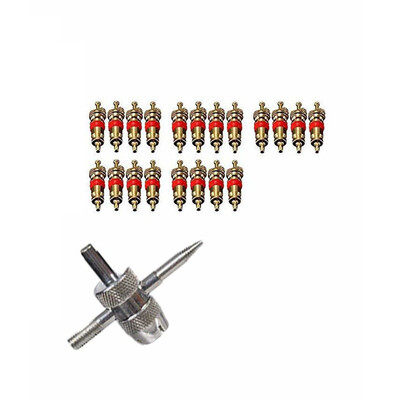 

21PCSSet 4 Way Car Truck Tire Screwdriver Valve Stem Core Remover Installer Tool Tyre Valve Core Tools Tire Repair Tool