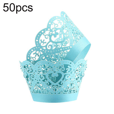 

50Pcs Hollow Cupcake Wrapper Baking Cake Paper Cup DIY Case Party Decoration