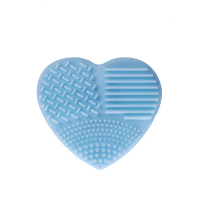 

Gobestart Silicone Heart Shape Makeup Brush Cleaner Cosmetic Cleaning Tool Washing Brush