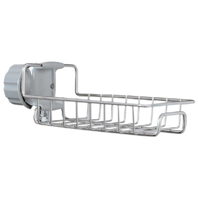 

Standing Shelf Units Kitchen Shelf Stainless Steel Faucet Rack Rag Drain Rack Household Kitchen Punch-Free Sink Storage Rack