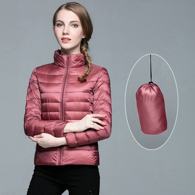 

Toponeto Fashion Women Lightweight Down Jacket Winter Jackets Slim Long Sleeve Overcoat