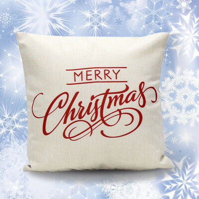 

Siaonvr Vintage Christmas Letter Sofa Bed Home Decoration Festival Pillow Case Cushion C