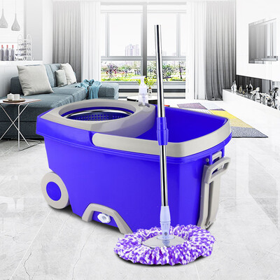 

〖Follure〗Upgraded Stainless Steel Microfiber 360 Rotating Mop And Bucket Kit Floor Clean