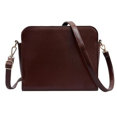 

Solid Color Shoulder Messenger Handbags PU Leather Women Crossbody Bags