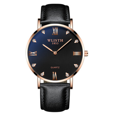 

Mens IPS plating watch thin student mens watch waterproof quartz watch