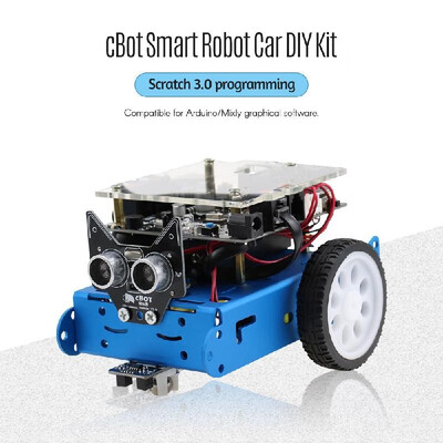 

cBot Smart Robot Car DIY Kit Graphical Programming Support for Scratch30ArduinoMixly STEM Educational Toy with BT Module Infrar