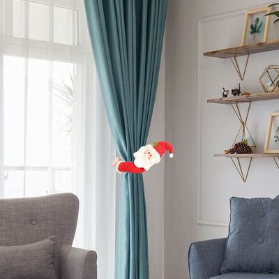 

Christmas Creative Curtain Buckle Xmas Window Decoration Santa Claus Snowman Elk