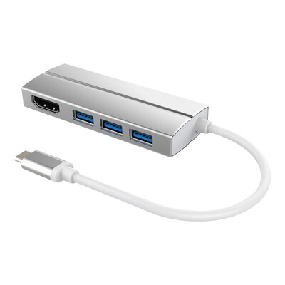 

Portable Type-c Adapter Splitter Laptop Type-c To USB HD Port PC To HDTV Projector Converter Hub