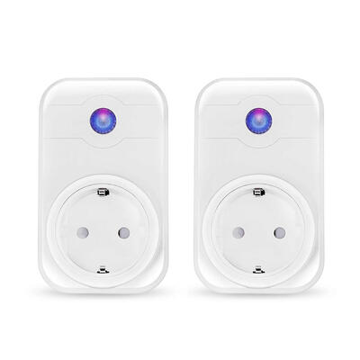 

2pcs Smart Socket WIFI Timing Outlet Switch for Amazon Alexa Google Home