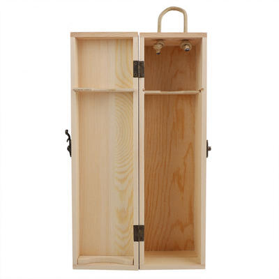 

Greensen Single Bottle Red Wine Box Wooden Wine packing Box Carries Holder Gift