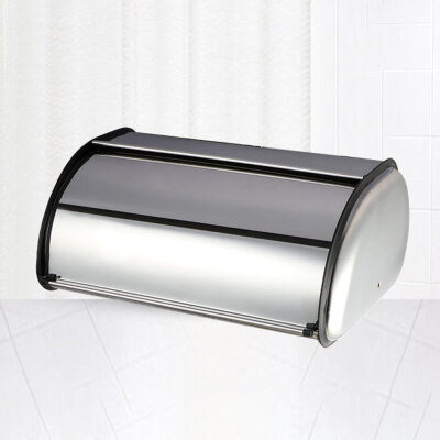 

Large Capacity Stainless Steel Bread Bin Kitchen Anti-dust Storage Container