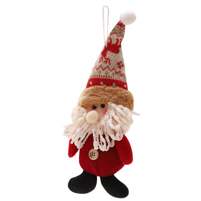

Gobestart Plush Doll Christmas Santa Claus Snowman Tree Hanging Ornaments Pendant