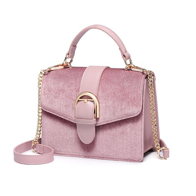 

Marsoul chain small square bag summer atmosphere simple ladies Messenger bag new fashion handbag velvet shoulder diagonal cross ba