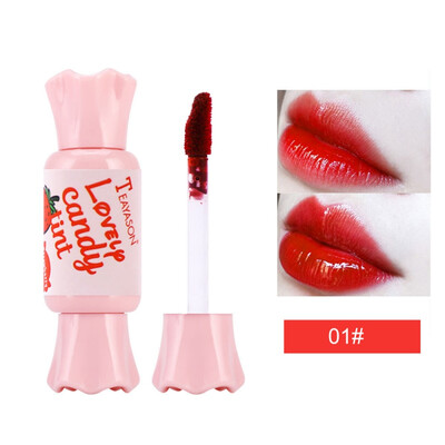 

6 Color Candy Taste Fruity Liquid Sexy Red Lip Tint Waterproof Moisturizer Lip Gloss Matte Long Lasting Lipstick Makeup