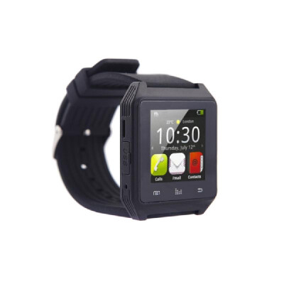 

Bluetooth Watch for Android Smartphone Anti-lost Alarm Function Touch Screen Sync SMS Call Music & Camera Remote Control Black