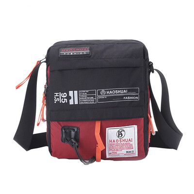 

Tailored HAOSHUAI New Mens Diagonal Cross Bag Shoulder Bag Sports And Leisure Bag