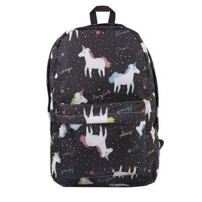 

Large Capacity Backpack Cute Backpack Unicorn Print Student Bag