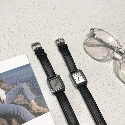 

Ins Original Style Watch Female Korean Simple&Small Fresh Art Students Mori Square Retro Academic Style