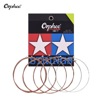 

Orphee T71253 012-053 Guitar Strings for Acoustic Folk Guitars 6pcs String Set Hexagonal Core Namo Coating Phosphor Bronze Wi