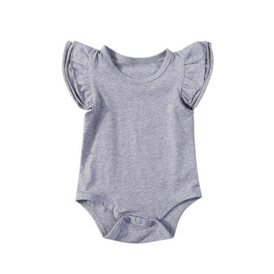 

Kid Newborn Baby Girl Boy Ruffle Romper Bodysuit Jumpsuit Outfit Summer 0-24M