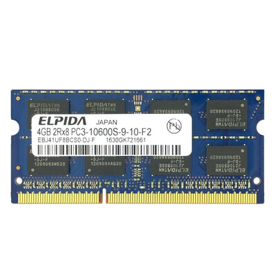

ELPIDA 4GB 1333Mhz Laptop SODIMM DDR3 PC10600133315v Memory Module