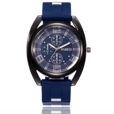 

New fashion sports quartz mens watch creative silicon