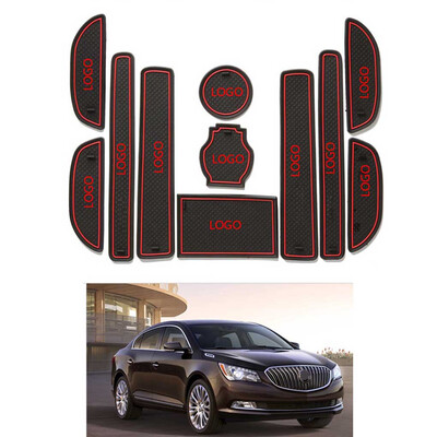 

11pcsset Non-slip Slot Pad Door Groove Cup Holder Mat Car Decorations Replacement For Buick LaCrosse 2009-2012