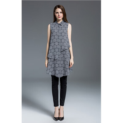 

inHIM Female summer dress top two long shirts fashion professional 17394