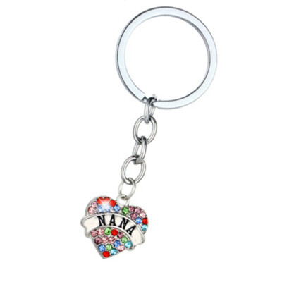 

Sister Gifts Grandma Original Item Pendant Mom Key Grandma Mom Sister Family Keychain Rhinestone Rhinestone Heart Pendant