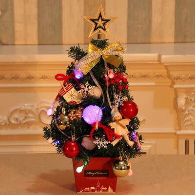 

〖Follure〗LED Artificial Tabletop Mini Christmas Tree Decorations Festival Miniature Tree