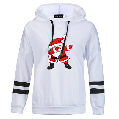 

Women Christmas Hoodie Claus Graphic Printed Sweatshirt