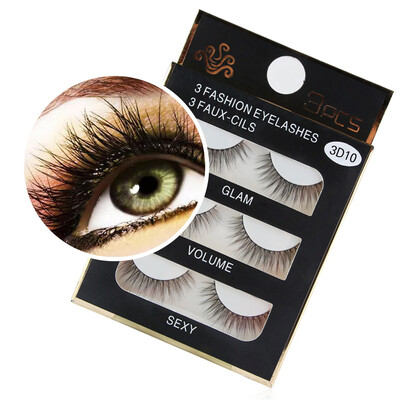 

〖Follure〗1 Box Luxury 3D False Lashes Fluffy Strip Eyelashes Long Natural Party
