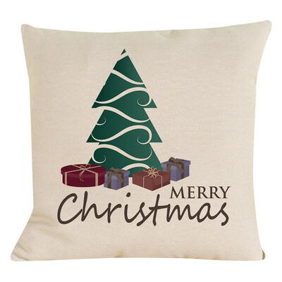 

Tailored New Christmas Cotton Linen Pillow Case Sofa Cushion Cover Home Decor