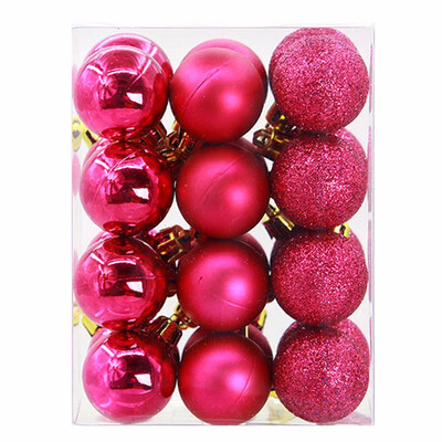 

Gobestart 24Pcs Christmas Balls Baubles Party Xmas Tree Decorations Hanging Ornament Decor