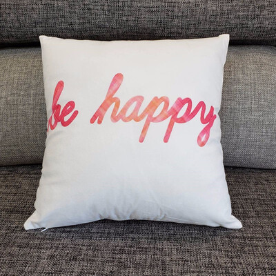 

Colorful Foil Printing Pillow Sofa Waist Throw Cushion Pillow Smiley Cafe Home Decor