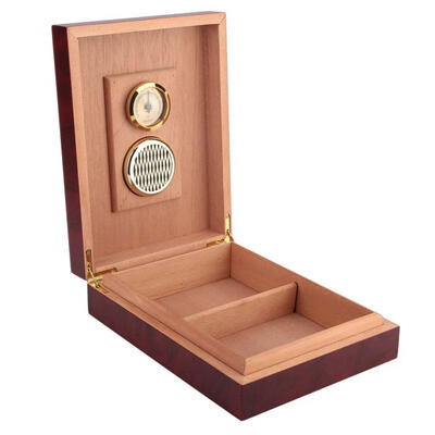 

Greensen Wood Portable Travel Outdoor Humidor Case Cigar Storage Box with Hygrometer & Humidifier