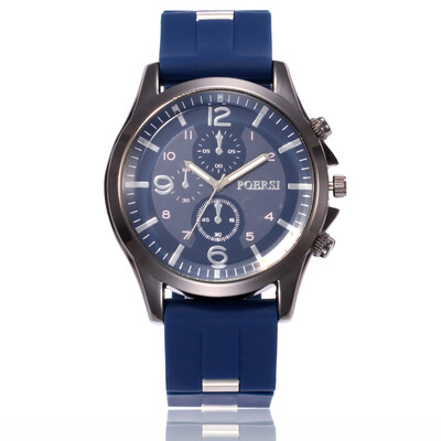 

Personality fashion mens sports silicone watch mens stone
