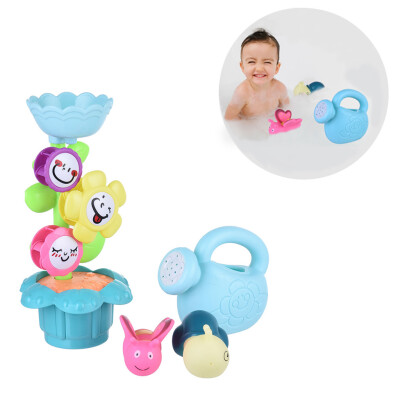 

Flower Waterfall Water Station Will Spray Water Animal Fun Bath Toy Set