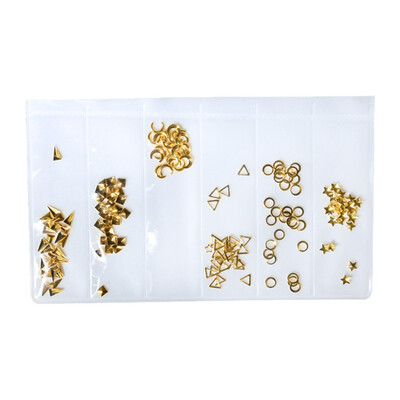 

Toponeto Nail Ornaments New Nail Stickers Nail Art DIY Decoration Metal Nail Stickers