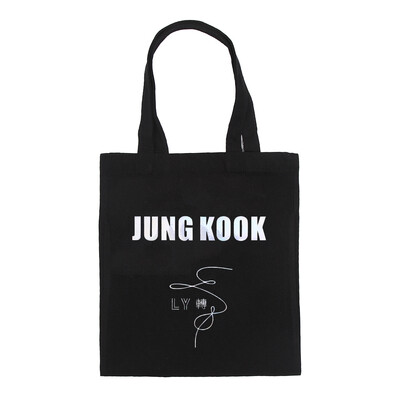 

Bangtan Boys Jungkook Jimin V Suga Jin J-Hope RM Printed Handle Tote Bags Handbag Messenger Shopping Bag