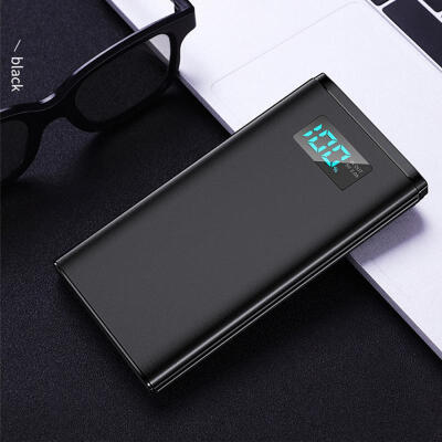 

Thin Lightweight 10000mAh Single USB Type-C Power Bank External Battery Pack With LCD Display For Mobile Phones