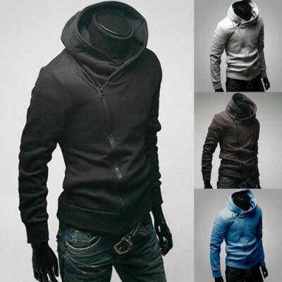 

US Mens Winter Slim Hoodie Warm Hooded Sweatshirt Coat Jacket Outwear Sweater